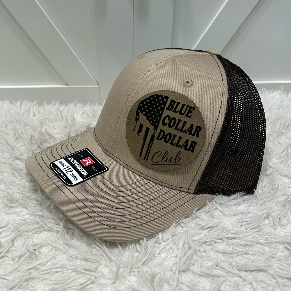 Blue collar dollar club. Trucker Richardson 112 hat.